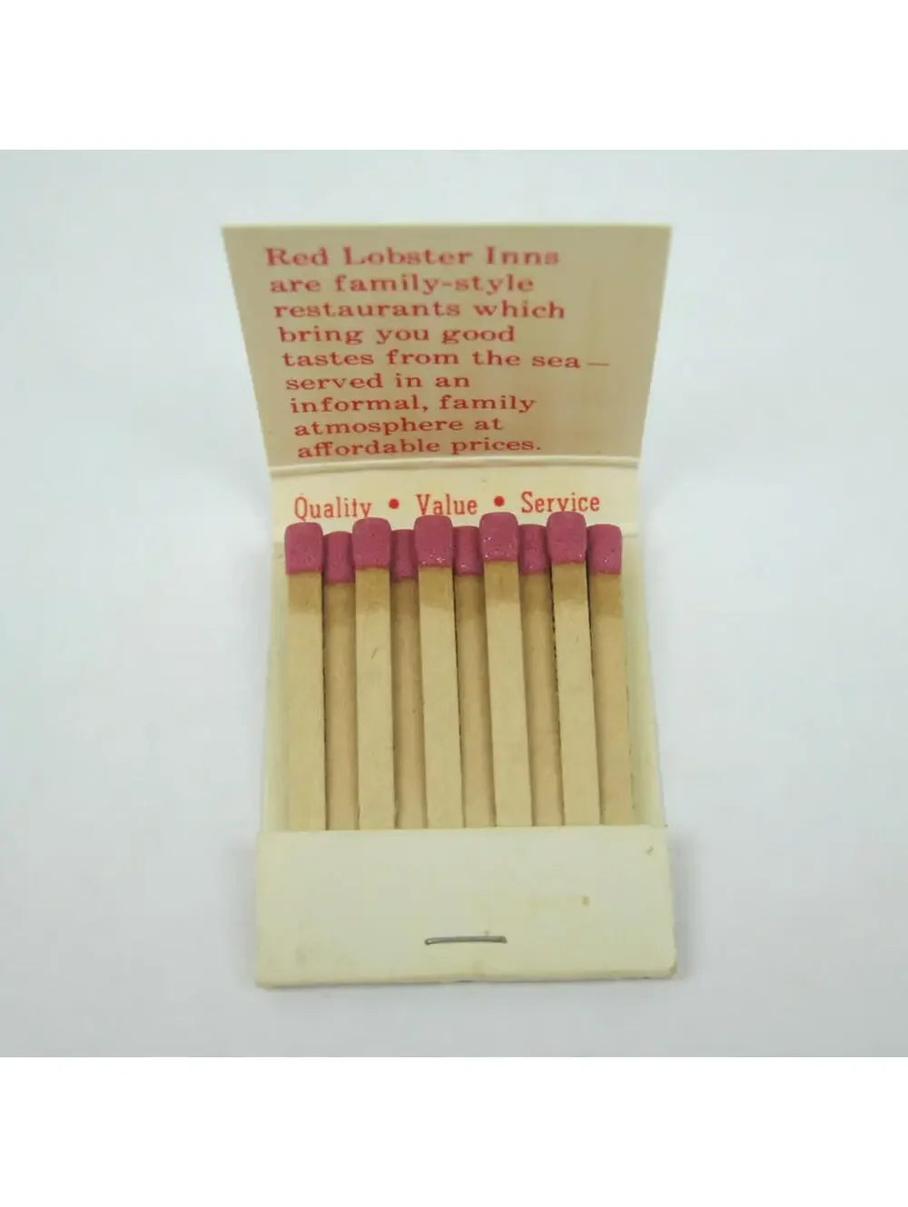 4 Vintage Matchbooks Ponderosa, Frischs Big Boy, Red Lobster & Cracker Barrel